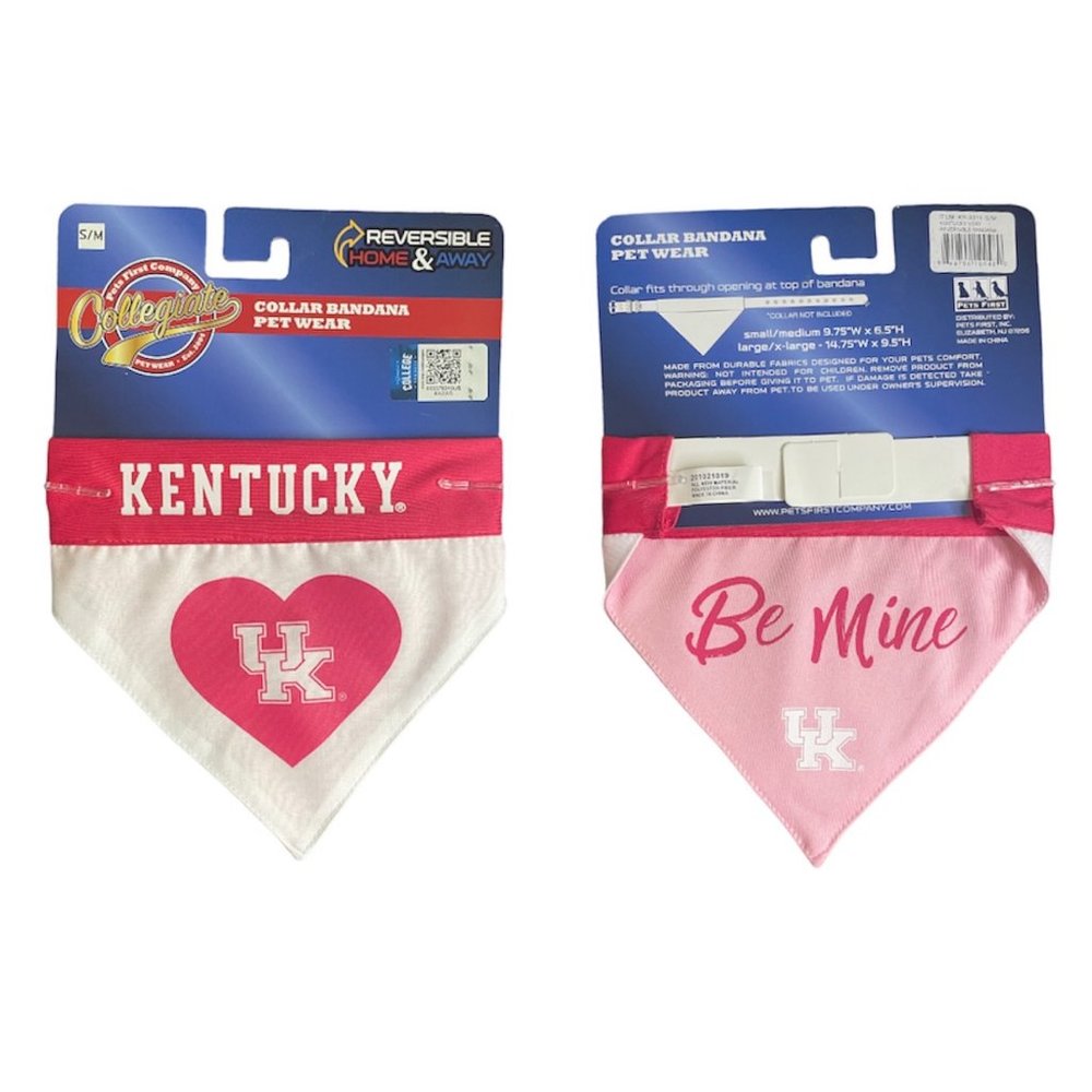 NEW University of Kentucky UK Reversible Collar Pet / Dog Bandana